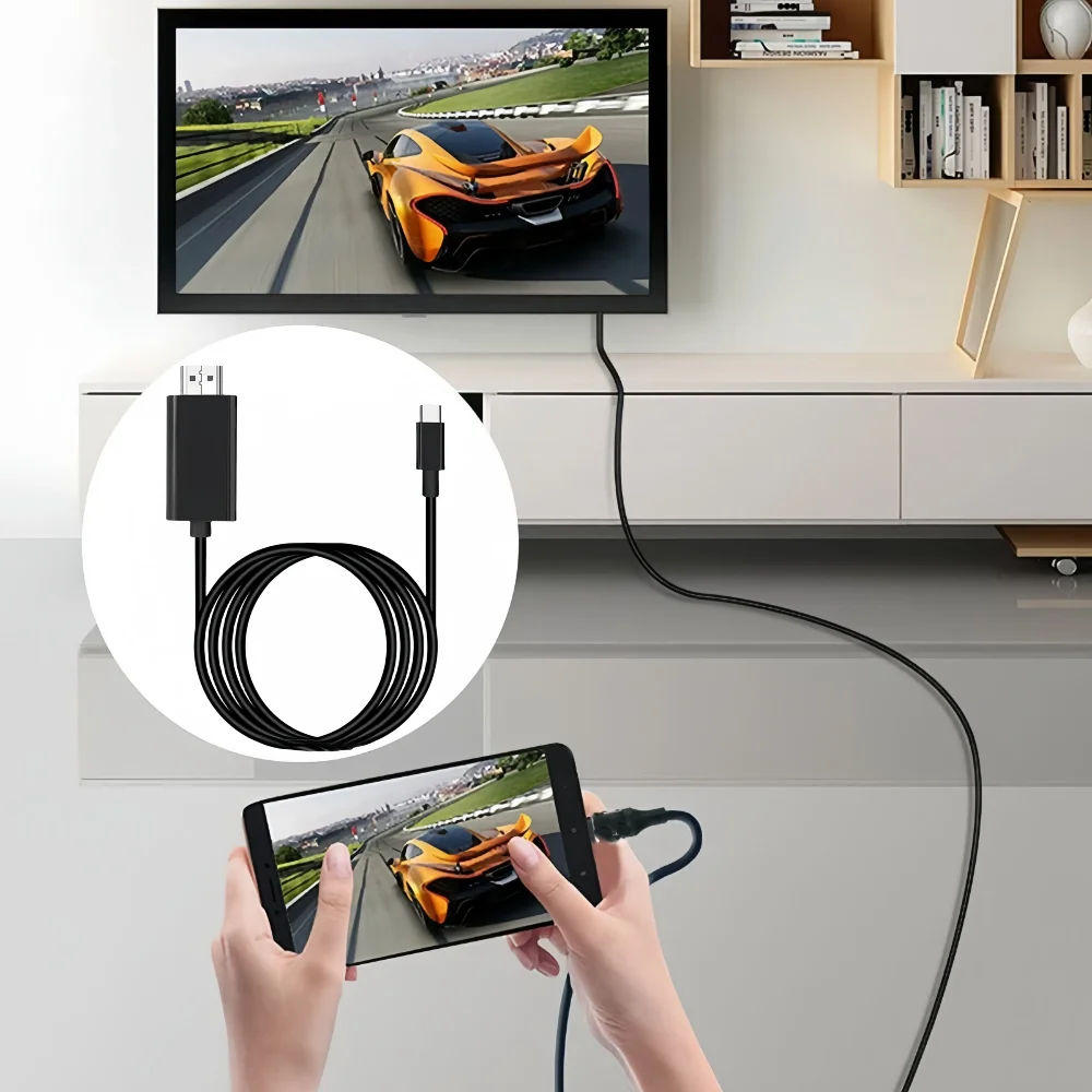 Adaptateur USB-C HDMI 4K 60Hz — format compact pour lapdock et dock