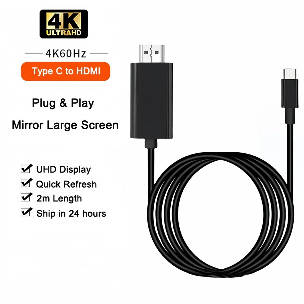 Adaptateur USB-C HDMI 4K connecté à un écran externe avec Galaxy S