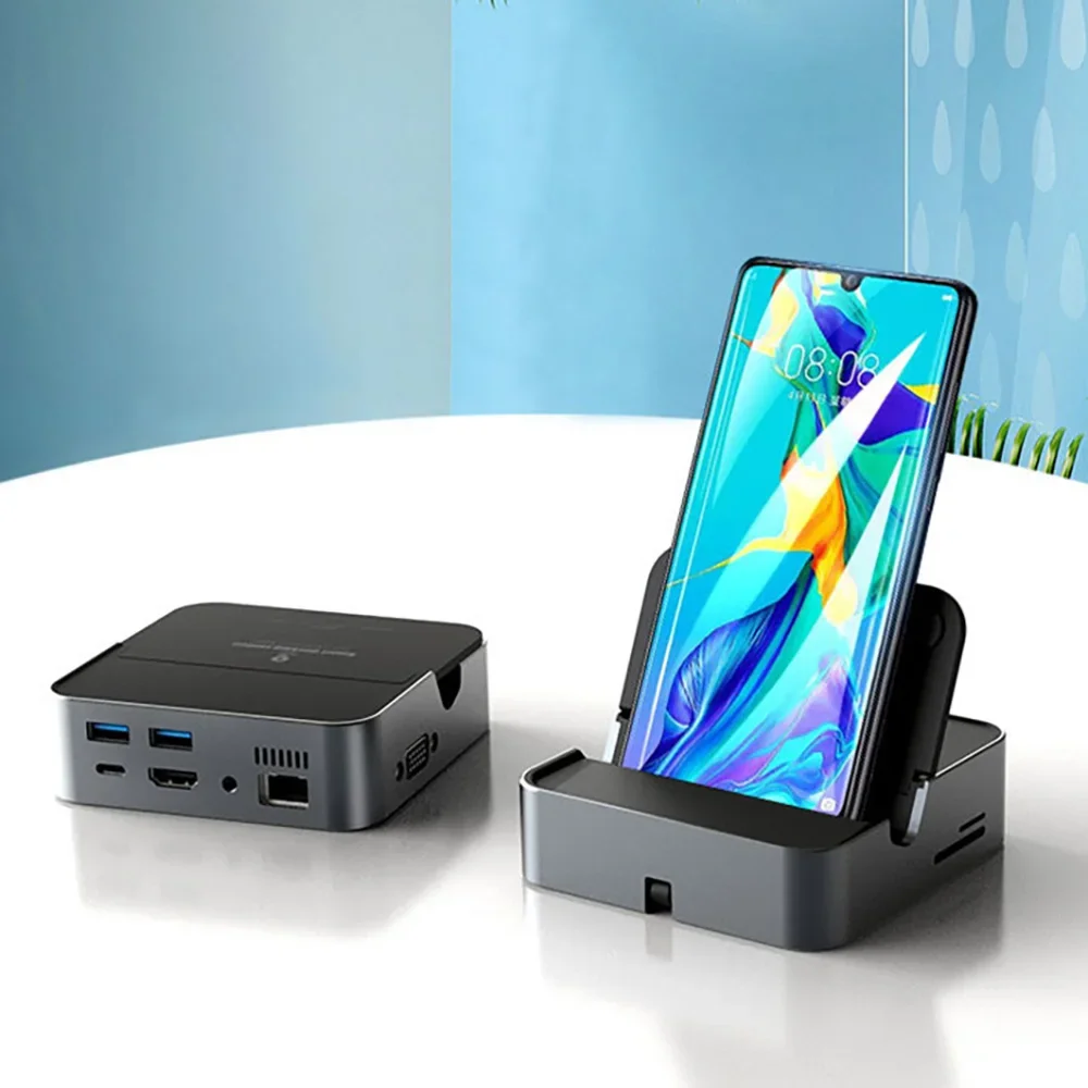 USB-C Docking Station Samsung DeX — HDMI 4K, VGA &amp; Ethernet