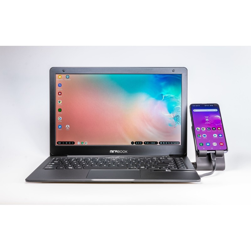 PhoneSide — Phone holder for lapdock and Samsung DeX, main view
