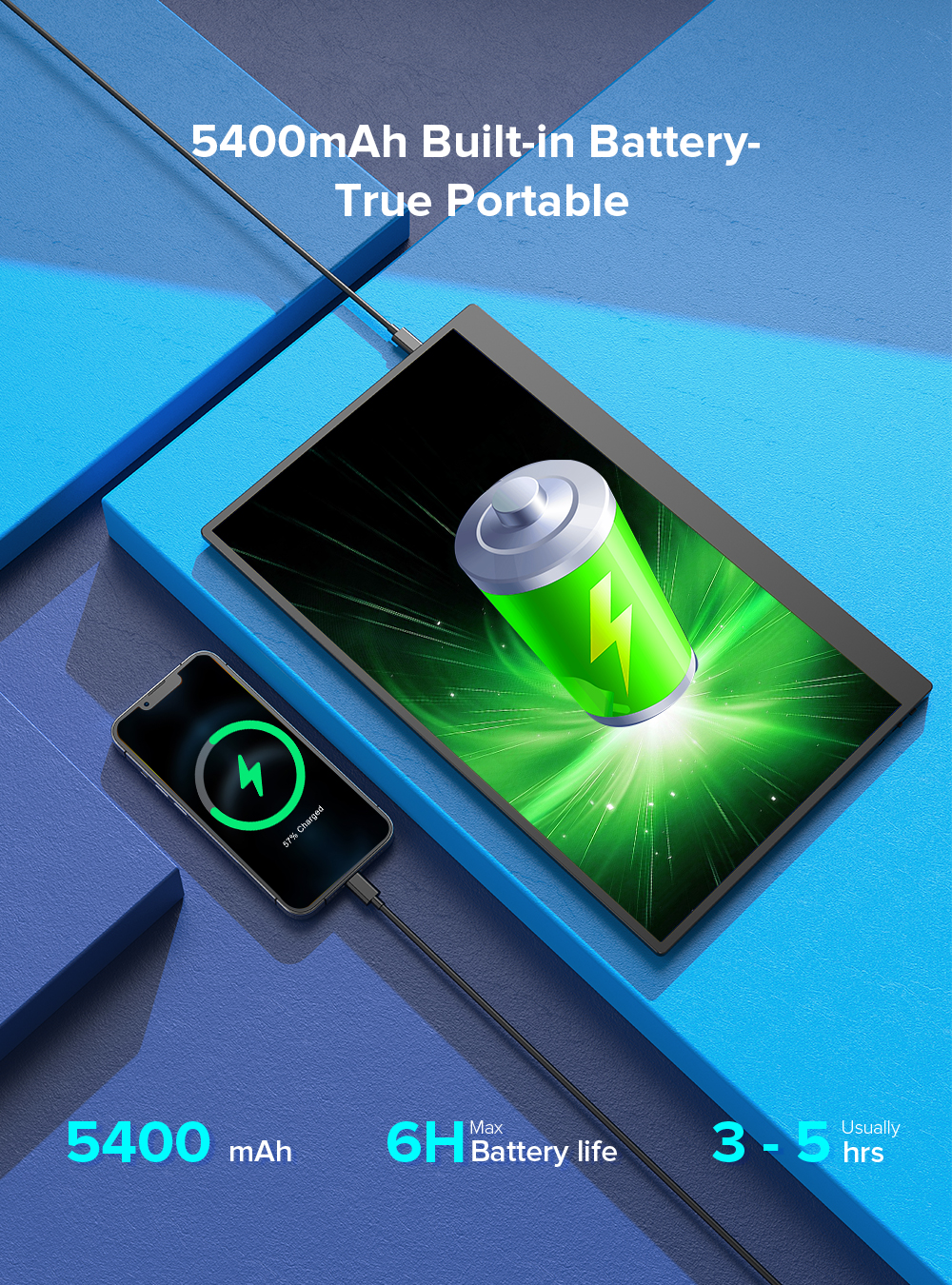 DisplayDock Uperfect 15.6" – Trasforma il tuo smartphone in un tablet touch Full HD (Samsung DeX)