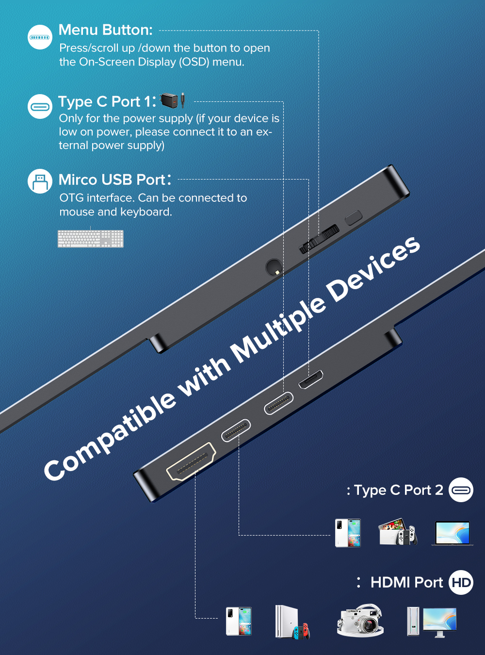 Uperfect DisplayDock 15.6" - Portable Monitor | Mobile-Only