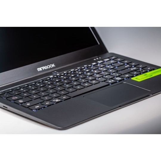 MiraBook Lapdock Tastatur und Trackpad Nahaufnahme mit USB-C Anschluss für Samsung DeX