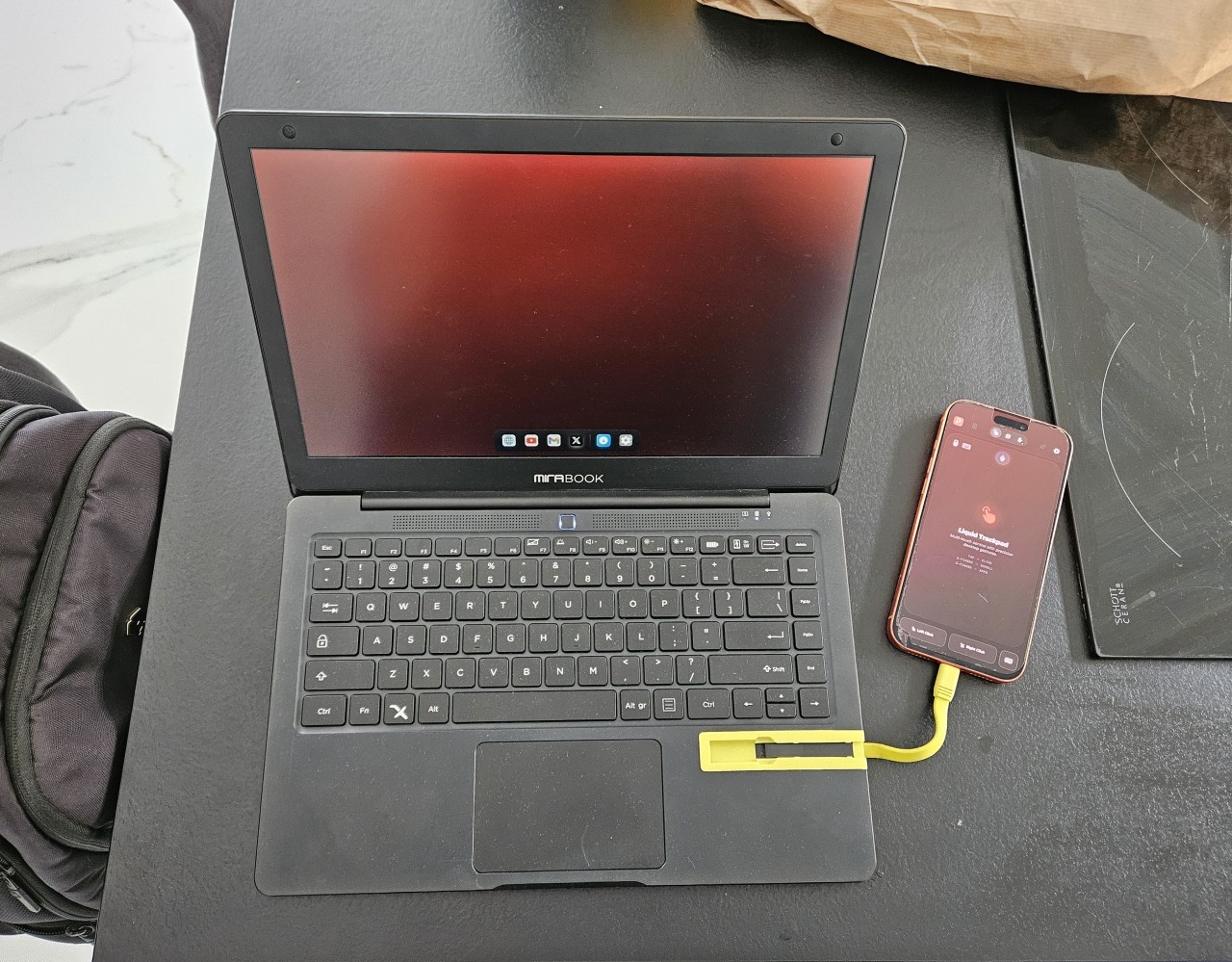 MiraBook Lapdock for Prodocktive iPhone to PC app